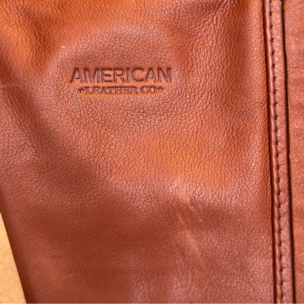American Leather Co. Brandy Leather Tote- NWT’s - Picture 11 of 15